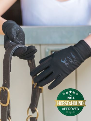 All Purpose Riding Gloves in black for adults by Just Chaps
