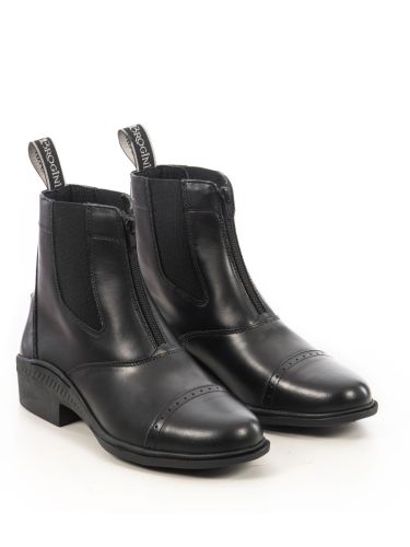 Brogini black Tivoli leather paddock boots