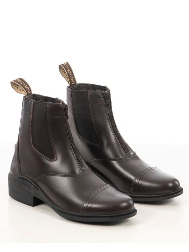 Brogini brown Tivoli leather paddock boots