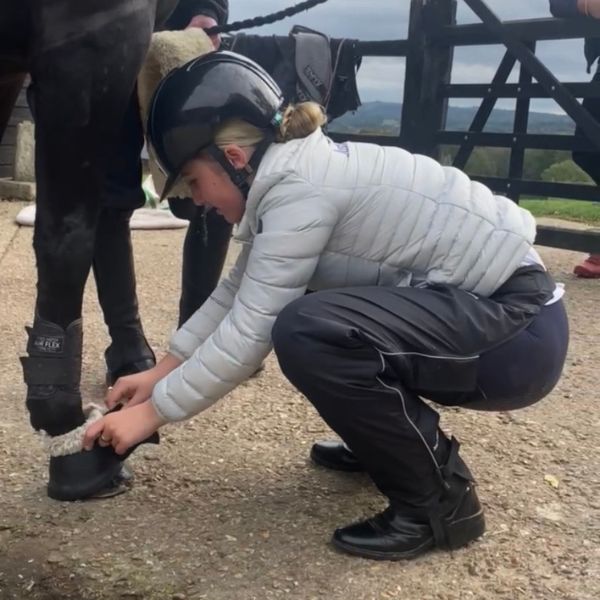 waterproof full chaps with micro fleece lining for winter riding.